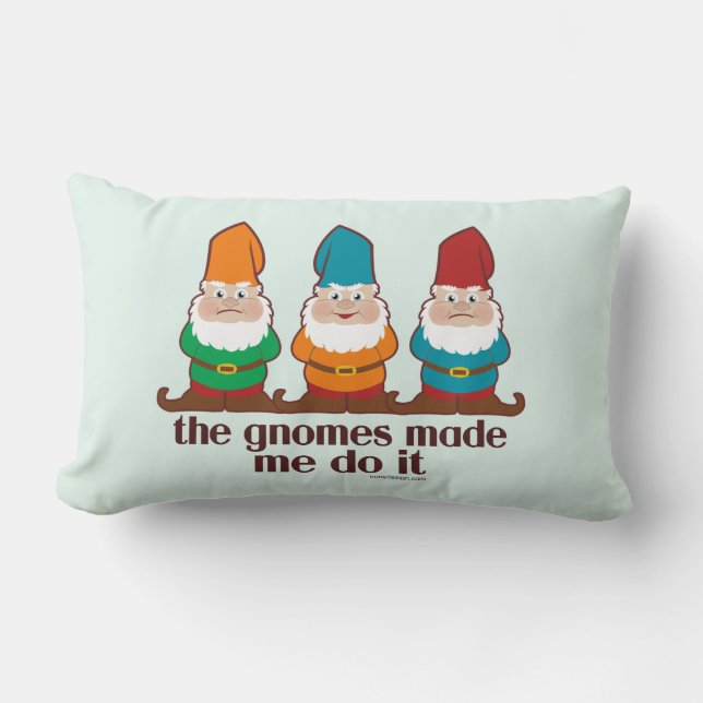 Gnomes har gjort det lumbarkudde (Framsida)