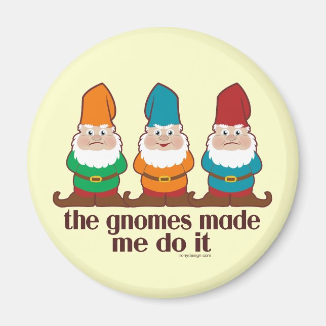 Gnomes har gjort det magnet (Framsidan)