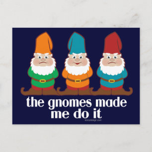 Gnomes har gjort det vykort