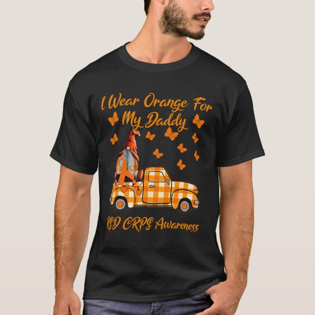 Gnomes I Bära Orange till pappa Rsd Crps Awarene T Shirt (Framsida)