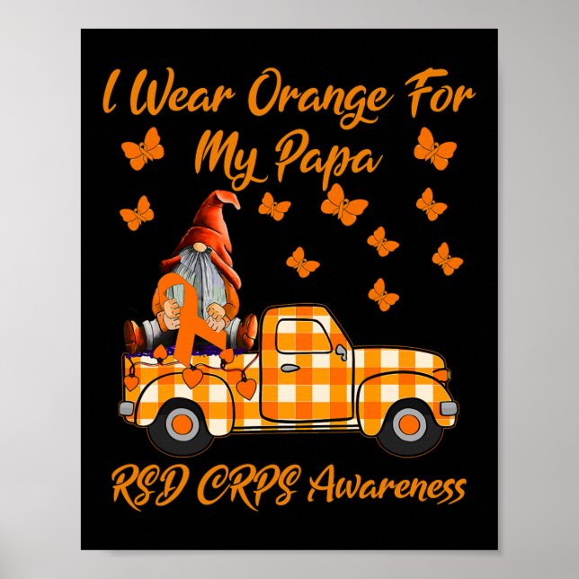Gnomes I-Orange för Bära för mina CRPS-belöningar  Poster (Framsidan)