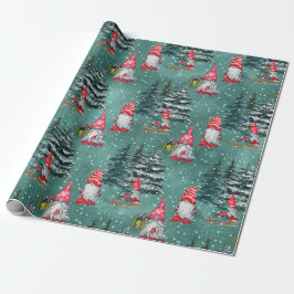 Gnomes in Winter Presentpapper