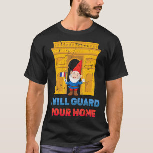 Gnomes jag är här för att skydda din Fransk. T Shirt