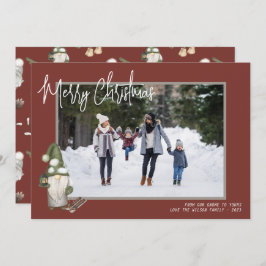 Gnomes jul Woodland Photo Julkort