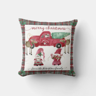 Gnomes Julgran Farm Red Lastbil Grått  Play Kudde