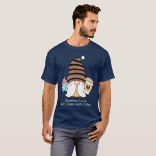 Gnomes Kärlek Muffinsar och kaffe Unisex T Shirt