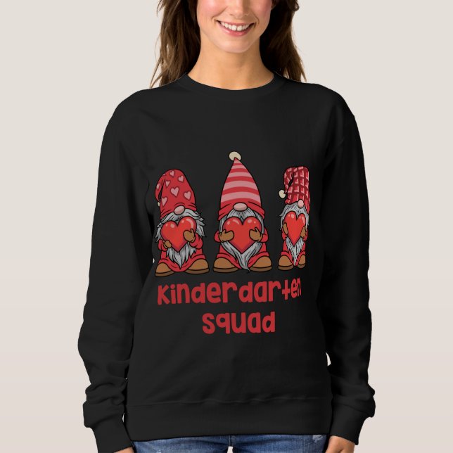 Gnomes Kindergarten Valentine Gift Teacher T Shirt (Framsida)