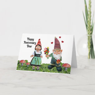 Gnomes Lycklig-årsjubileum Kort