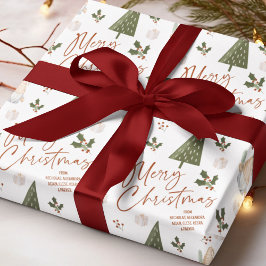 Gnomes Merry Christmas FROM Custom Name  Presentpapper