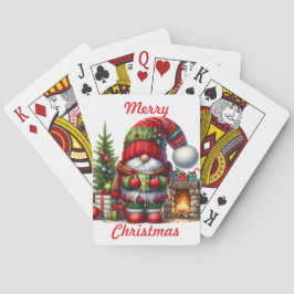 Gnome's Merry Christmas Playing Cards Casinokort