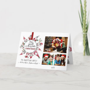Gnomes Merry Little jultypografi Helgkort