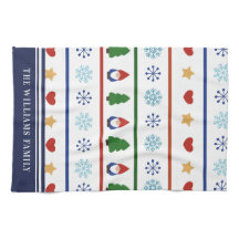 Gnomes och Snöflingor jul Mönster-Namn