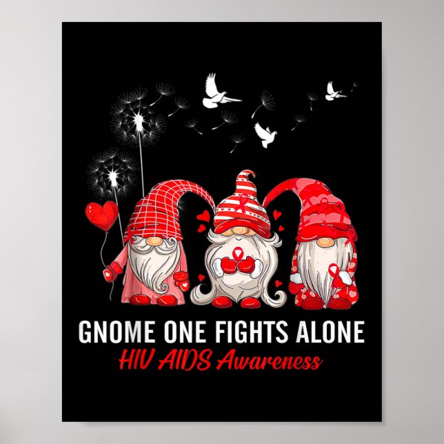 Gnomes One Fights Ensam Hiv Aids Awareness Poster (Framsidan)