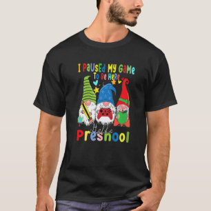 Gnomes Preschool Crew Pausade min spellärare tillb T Shirt