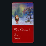 GNOMES Red SANTA Fraktsedel<br><div class="desc">Färgfull och skarp juldesign. Blandad mediematning,  bra konst   digitalkonst. Little Gnome är ett sällsynt gammalt italienskt leksak som vi har från 1950.</div>
