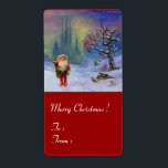 GNOMES Red SANTA Fraktsedel<br><div class="desc">Färgfull och skarp juldesign. Blandad mediematning,  bra konst   digitalkonst. Little Gnome är ett sällsynt gammalt italienskt leksak som vi har från 1950.</div>