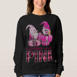 Gnomes Rosett band i oktober Vi Bära Rosa Breast C T Shirt