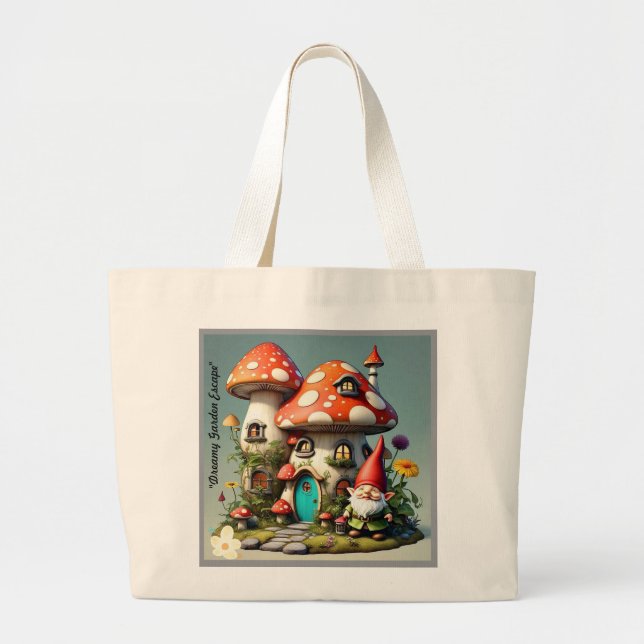 "Gnome's Secret Garden" Jumbo Tygkasse (Framsidan)