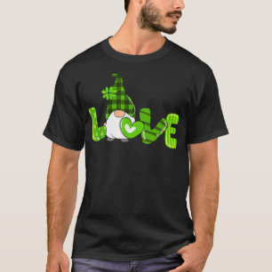 Gnomes Shamrock för KÄRLEK, blekt T Shirt