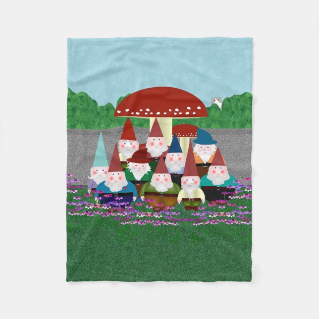 Gnomes Small Fleece Blanket (Framsidan)