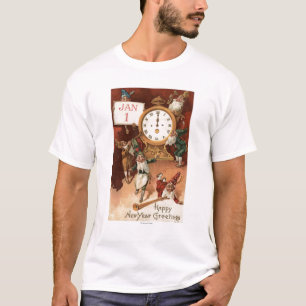 Gnomes som festar runt om en ta tid på t shirt