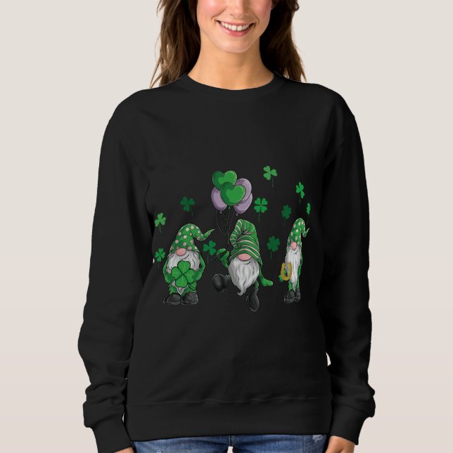 gnomes st patricks day Shamrock Irish Gnome T Shirt (Framsida)