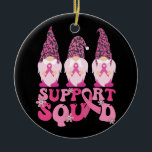 Gnomes Support Squad Breast Cancer Awareness Julgransprydnad Keramik<br><div class="desc">Gnomes Support Squad Breast Cancer Awareness</div>
