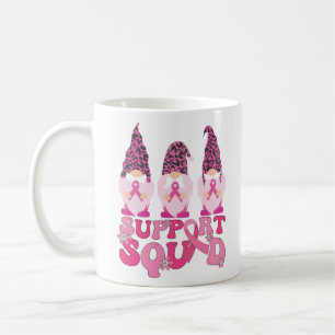 Gnomes Support Squad Bröstcancer Medvetenhet Kaffemugg
