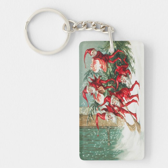 Gnomes sweeping snow with a broom (Framsidan)