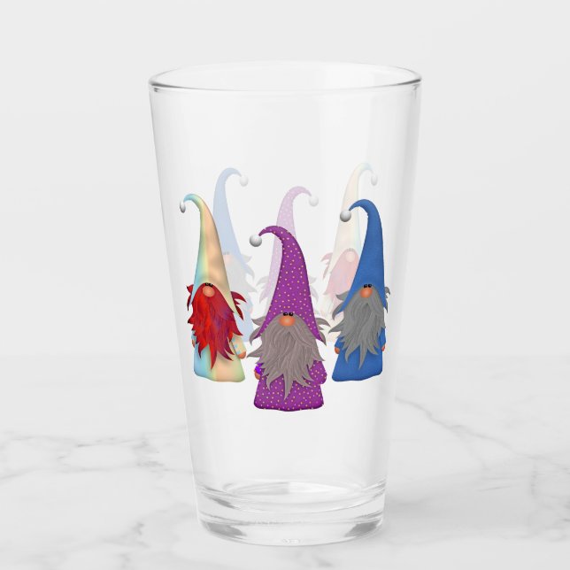 Gnomes Trio Drinking Glass Glaskopp (Framsida)