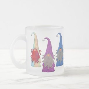 Gnomes Trio Frosted Glass Mugg
