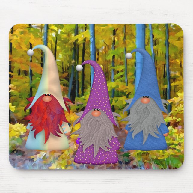 Gnomes Trio Mousepad Musmatta (Framsidan)