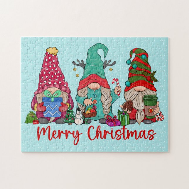 Gnomes Trio Puzzle Pussel (Horisontell)