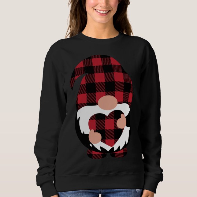Gnomes Valentine Day Kärlek Leopard Buffalo Play T Shirt (Framsida)