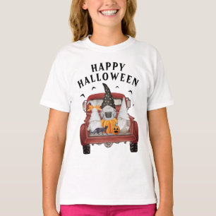 Gnomes Vintage Red Lastbil Halloween T-Shirt