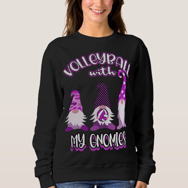 Gnomes Volleyball Player Practice T Shirt (Framsida)