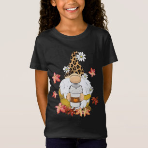 Gnomes Wearing Leopard Hat Thanksgiving Vibes Pump T Shirt