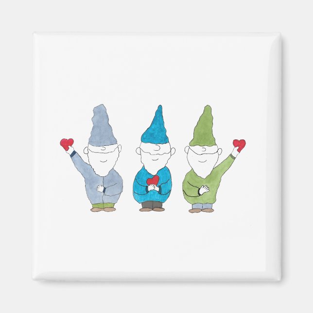 Gnomes With Hearts Magnet (Framsidan)