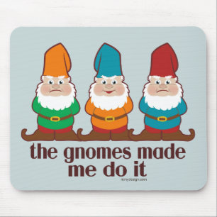 Gnomesna gjorde mig att göra det blått musmatta