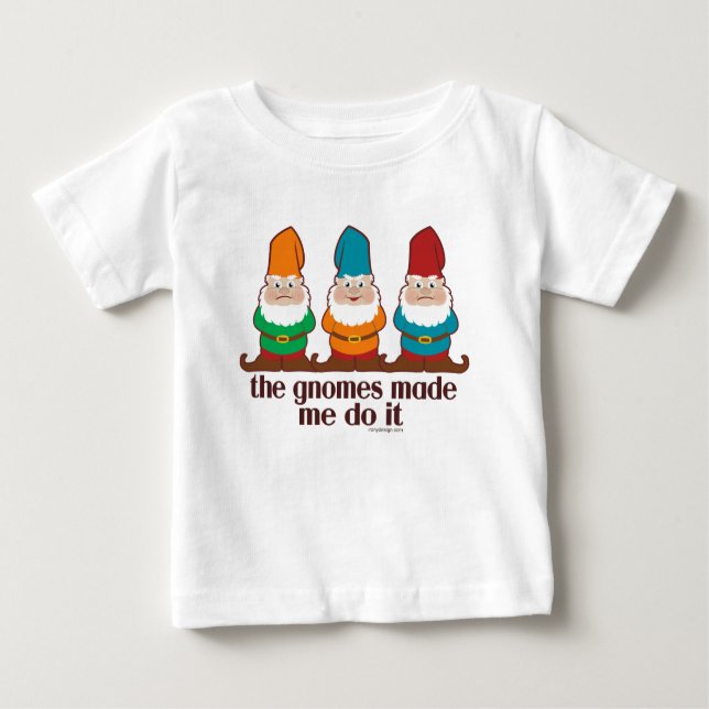 Gnomesna gjorde mig att göra det t shirt (Framsida)