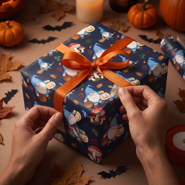 Gnomewick Hollow Halloween-presentpapper Presentpapper (🎃 Wrap Magic Into Every Gift.)