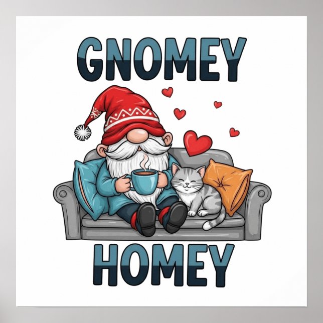 Gnomey homey gnome hemma poster (Framsidan)