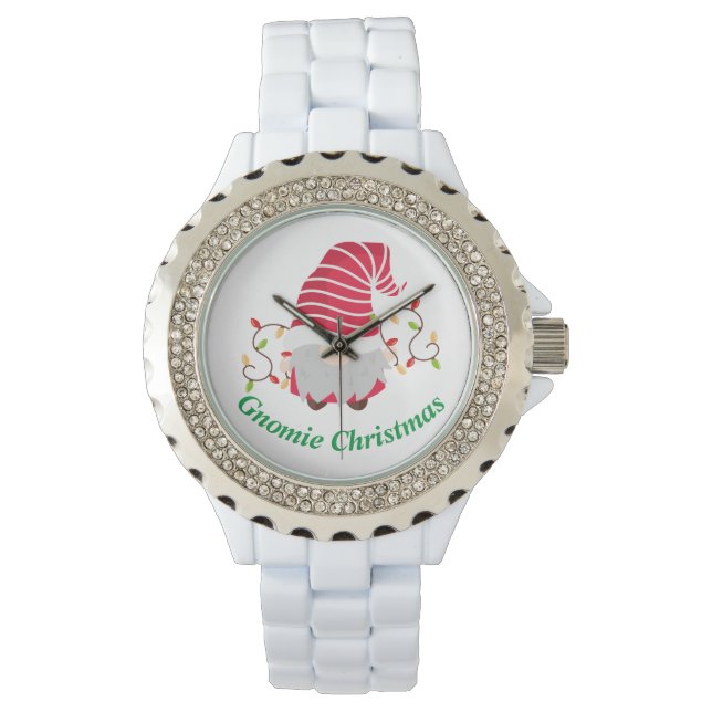 Gnomie-julbevakning Armbandsur (Framsida)