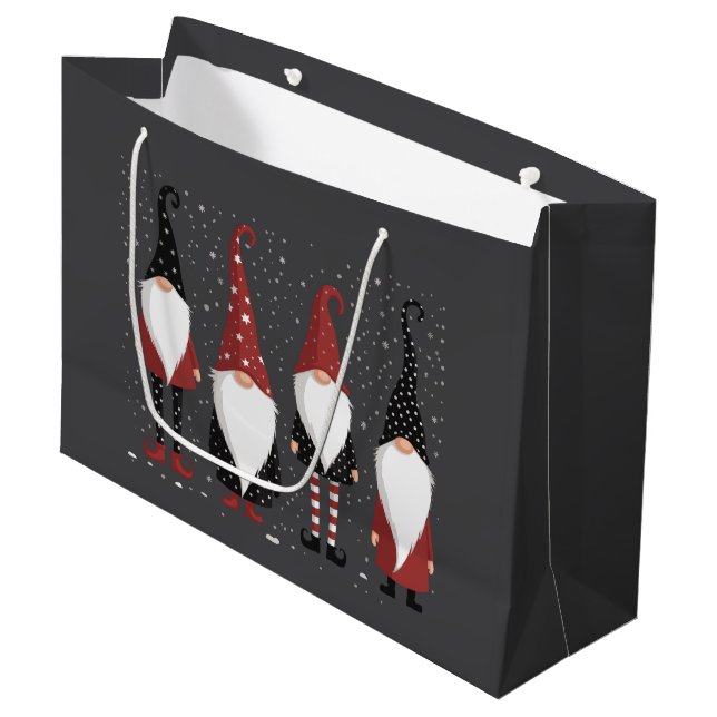 Gnomies Älskare Funny Gnome jul (Framsidan Vinklad)