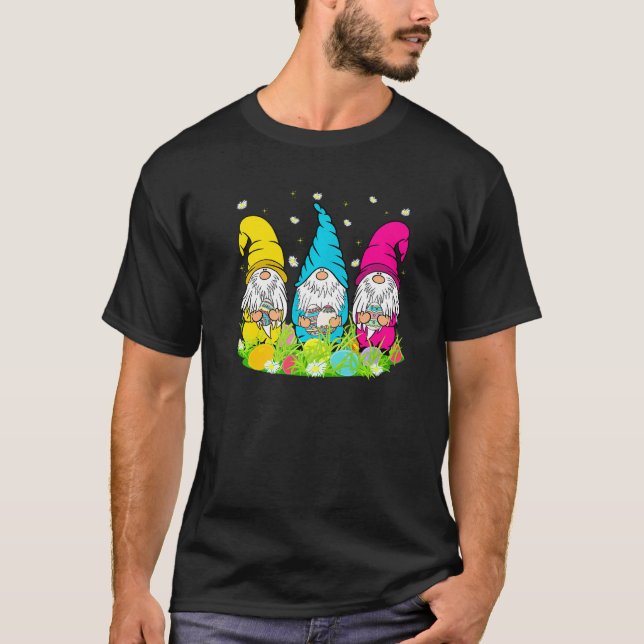 Gnomies Bunny Gnome Påskägg Glad påsk Day T Shirt (Framsida)