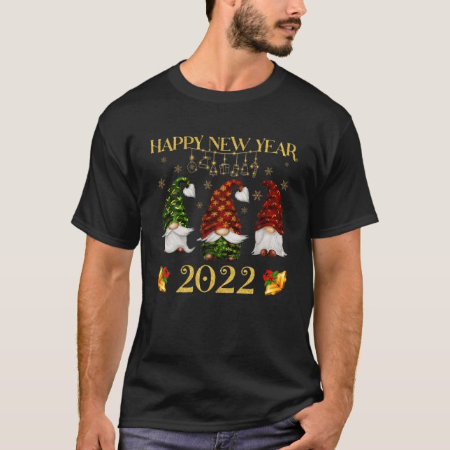 Gnomies jul Gott nytt år 2022 Funny T Shirt (Framsida)