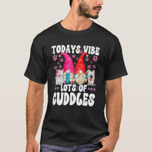 Gnomkatt och Hund för kvinnor och Manar Cute Cudd T Shirt