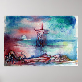 GNOMON OCH DAM I SJÖ POSTER