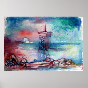 GNOMON OCH DAM I SJÖ POSTER