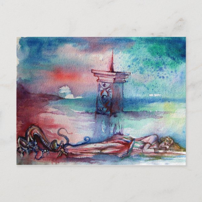 GNOMON OCH DAM I SJÖ VYKORT (Framsida)